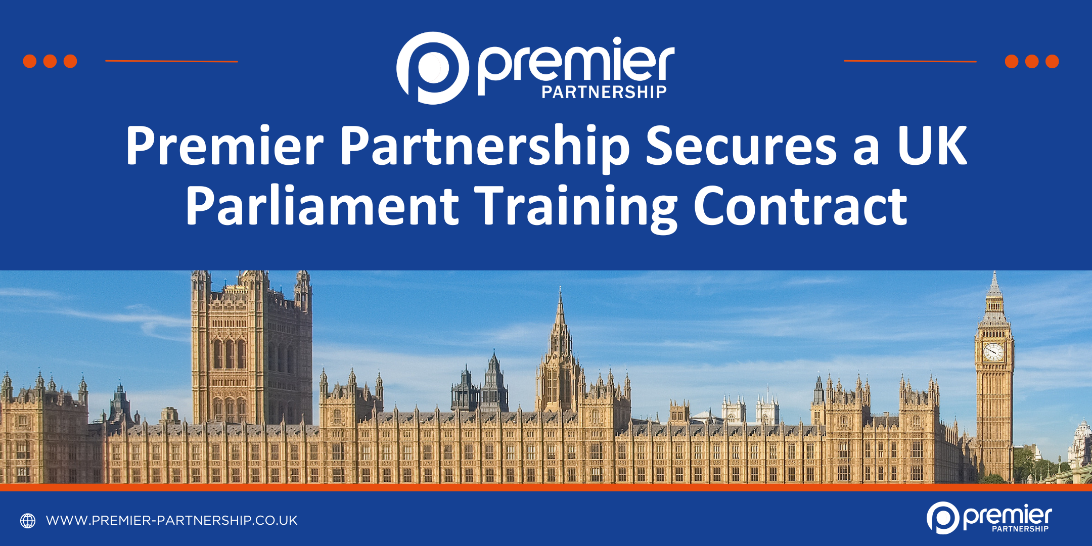 Premier Partnership Secures a UK Parliament Training Contract