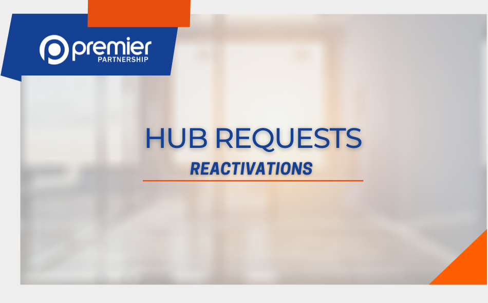Don't forget to reactivate your HUB requests...